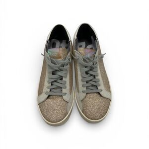 P448 Gold Glitter Women's Sneakers
